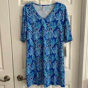 Lulu-B Coral Print Dress